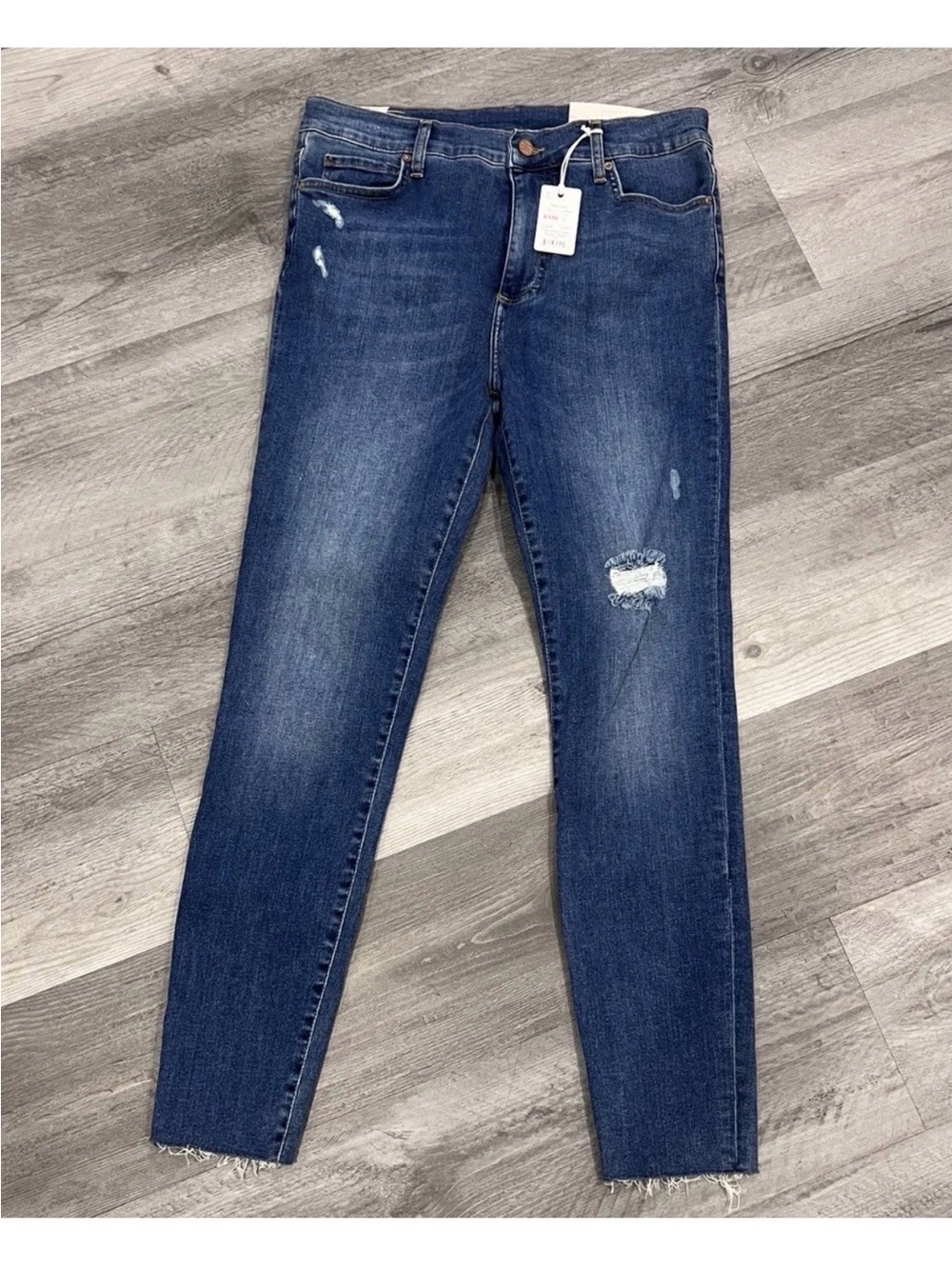Marine Layer Dark Blue Distressed Skinny Jeans size 30
